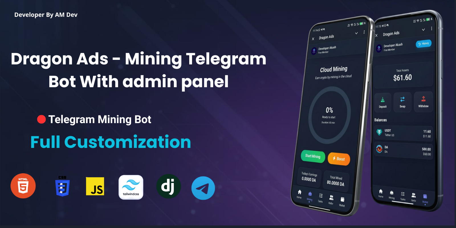 Dragon Mining Telegram Mini App Source Code