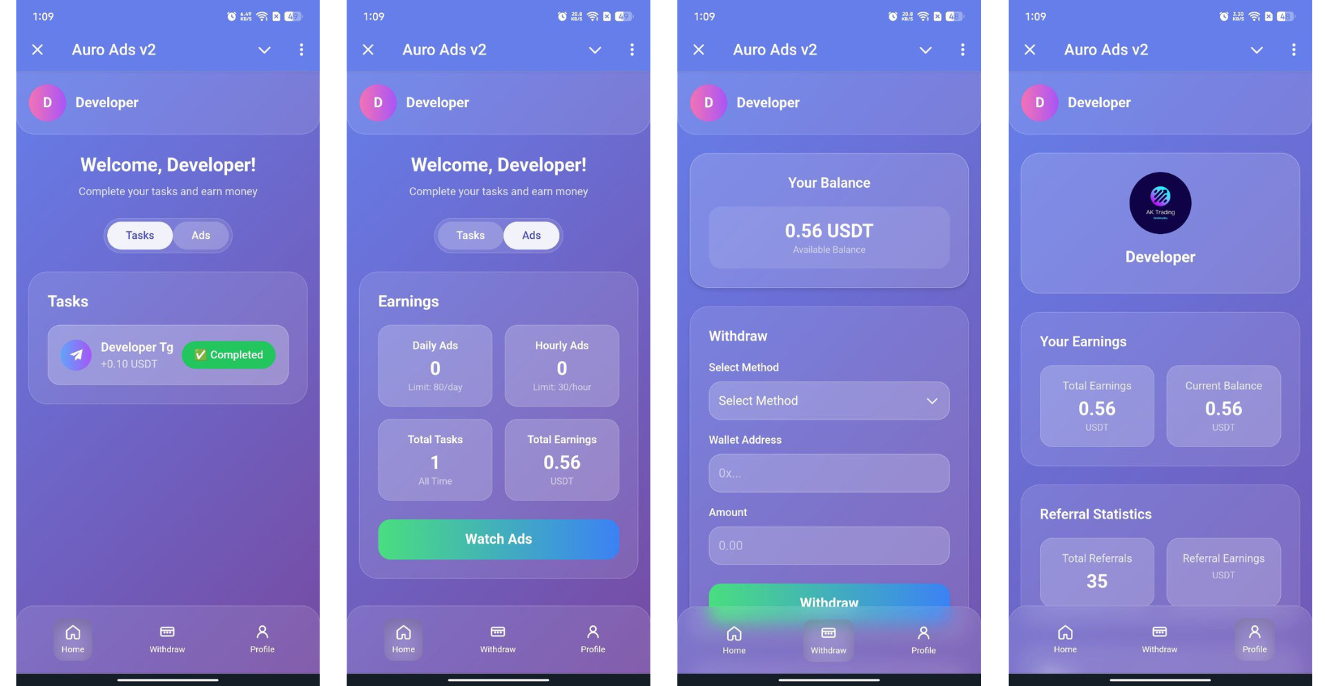 Auro v2 Telegram Mini App Source Code